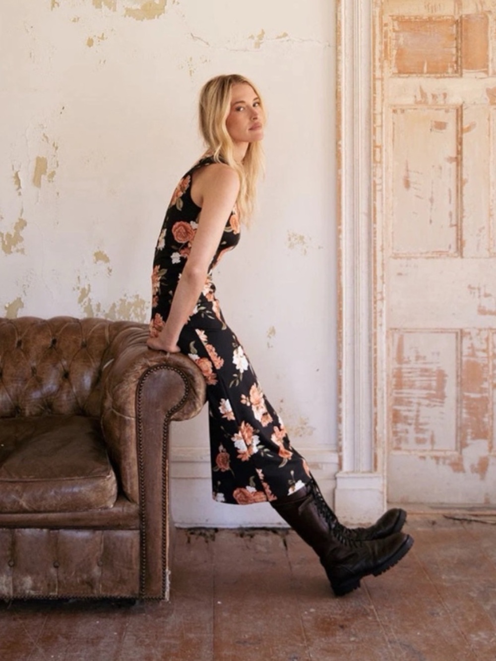 WeWoreWhat Floral Midi Dress
